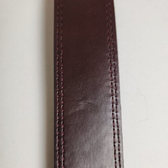 Levis Reversible Black Brown Coated Leather Top Synthetic Lining Belt Mens 38 - Picture 12 of 16